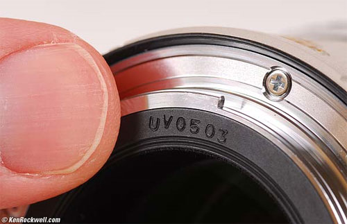 Cách tính tuổi lens canon